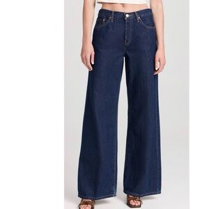Re/Done Mid Rise Palazzo Jeans